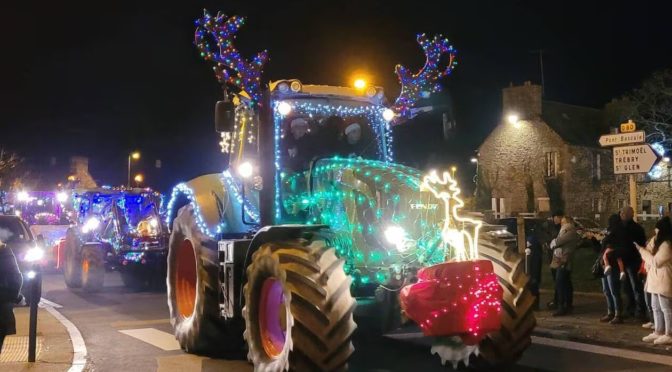 Défilé de tracteurs décorés le 6 décembre et repas